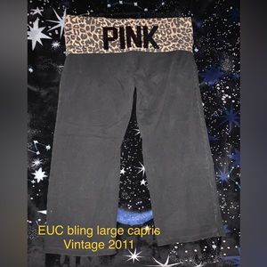Victoria’s Secret Pink Vintage Bling Leopard Leggings